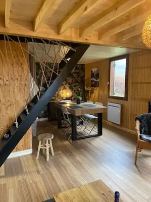 Coin salon dans l'établissement Le chalet de l’Onde