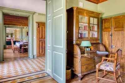 Coin salon dans l'établissement Manoir Des Chasseurs