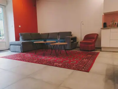 Coin salon dans l'établissement La Grillère