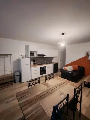 Cuisine ou kitchenette dans l'établissement Appartement Cosy