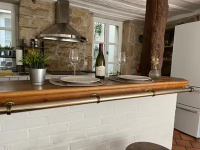 Cuisine ou kitchenette dans l'établissement L'Atelier d'Olga - Homillesime