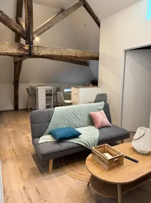 Coin salon dans l'établissement Logement cocon