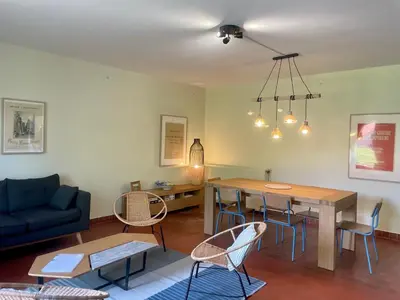 Coin salon dans l'établissement Maison de la Ferme