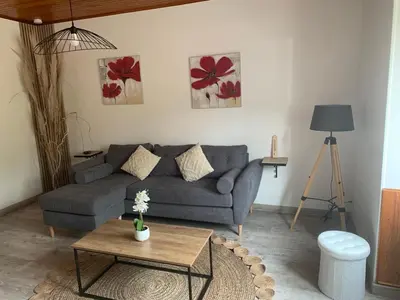 Coin salon dans l'établissement La maison du lavoir