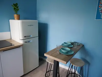 Cuisine ou kitchenette dans l'établissement Joli cocon - Dijon centre ville
