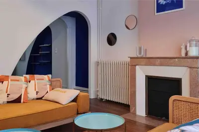 Coin salon dans l'établissement Art déco-cooning