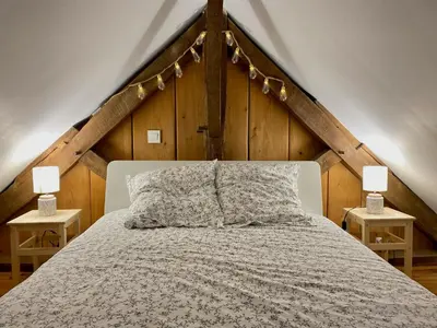 Un ou plusieurs lits dans un hébergement de l'établissement Aux petites portes du Morvan