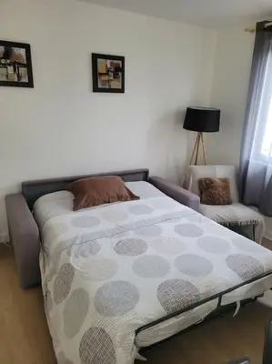 Un ou plusieurs lits dans un hébergement de l'établissement Petite maison au cœur des vignes