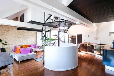 Coin salon dans l'établissement Triplex de Charme : Terrasse/Vue Panoramique