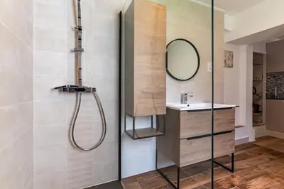 Salle de bains dans l'établissement Le cosy * Charmant * Studio