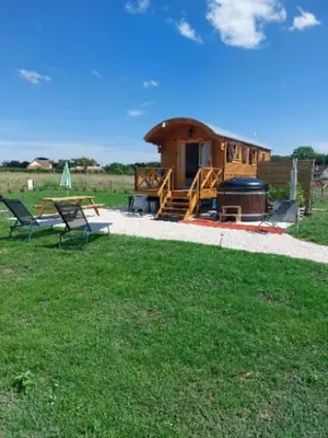 Paysage naturel près de le camping