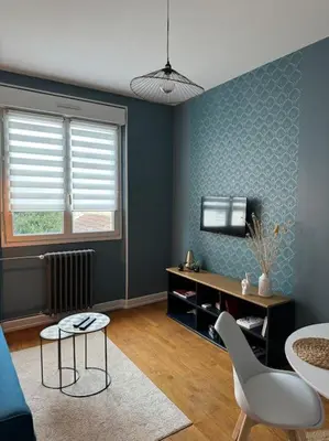 Coin salon dans l'établissement Constantine Suits 21 - Appartement 4 personnes Dijon centre