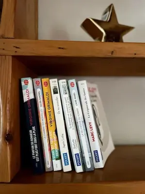 Bibliothèque dans la maison de vacances