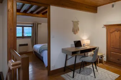 Un ou plusieurs lits dans un hébergement de l'établissement Cabana & Domaine Raison