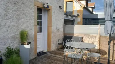 Balcon ou terrasse dans l'établissement Petit gîte de Montassin