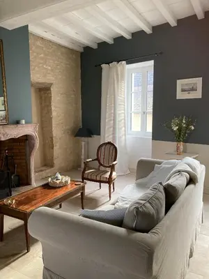 Coin salon dans l'établissement La Chambre du Clos - Meursault