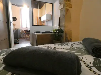 Un ou plusieurs lits dans un hébergement de l'établissement Le Duché - Séjour romantique avec balnéo privative - Dijon centre