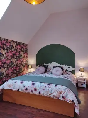 Un ou plusieurs lits dans un hébergement de l'établissement La Baudinière, Chambre 