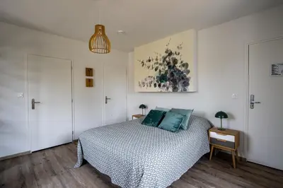 Un ou plusieurs lits dans un hébergement de l'établissement Auberge du Molveau