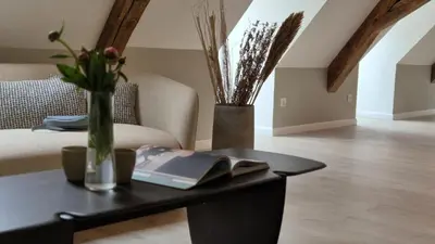 Coin salon dans l'établissement L'Arbre Voyageur - Suite de Luxe au cœur d'Autun