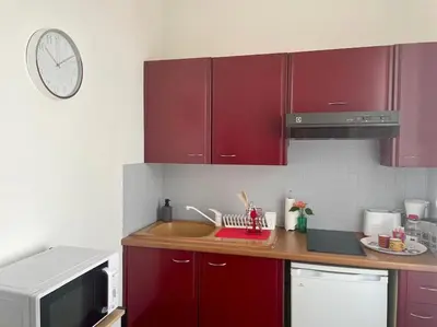 Cuisine ou kitchenette dans l'établissement Cosy au Cœur de Dijon