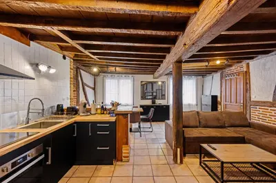 Coin salon dans l'établissement Les chambres Tonics