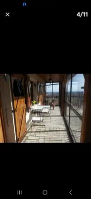 Balcon ou terrasse dans l'établissement Maison au milieu des vignes