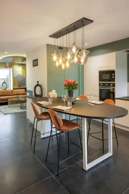 Cuisine ou kitchenette dans l'établissement La Maison Rossi, Demeure chic