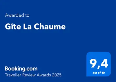 Certificat, récompense, panneau ou autre document affiché dans l'établissement Gîte La Chaume