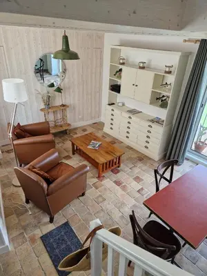 Coin salon dans l'établissement La Maison du Pêcheur