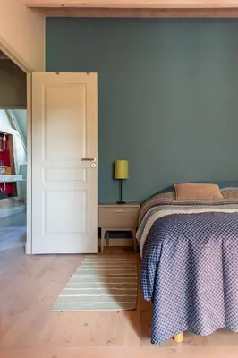 Un ou plusieurs lits dans un hébergement de l'établissement Le Theureau B&B