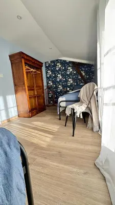 Coin salon dans l'établissement Gîte 
