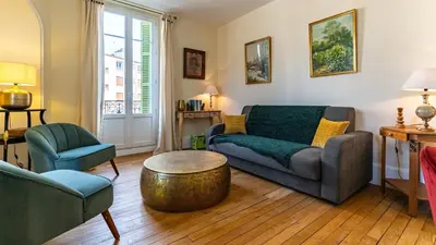 Coin salon dans l'établissement Rameau - Authentique et confort