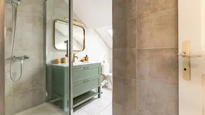 Salle de bains dans l'établissement Rude - Rétro chic