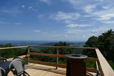 Paysage naturel près de le camping