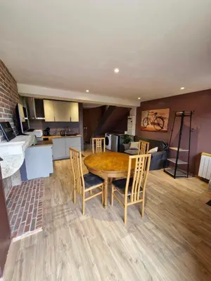 Cuisine ou kitchenette dans l'établissement Maisonnette de la Butte de Thil
