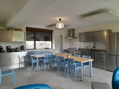 Cuisine ou kitchenette dans l'établissement Gîte du Haut Morvan