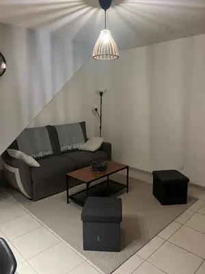 Coin salon dans l'établissement Escale du parc