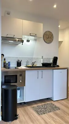 Cuisine ou kitchenette dans l'établissement Le Prisséen
