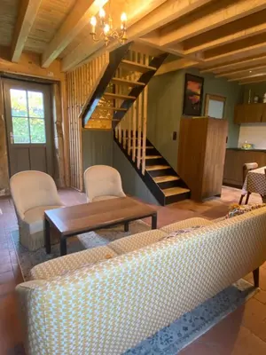 Coin salon dans l'établissement La maison Colombe