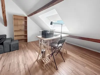 Coin salon dans l'établissement Séjour Authentique à Baubigny