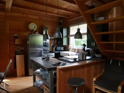 Plan de l'établissement Chalet charmant à Marigny-l'Église avec cheminée