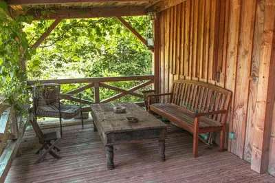 Plan de l'établissement Chalet charmant à Marigny-l'Église avec cheminée