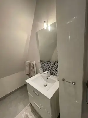 Salle de bains dans l'établissement Les Vues de Lily - Dijon