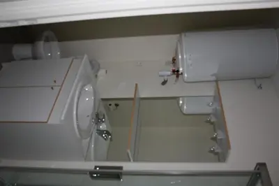 Salle de bains dans l'établissement Gites du Beffroi