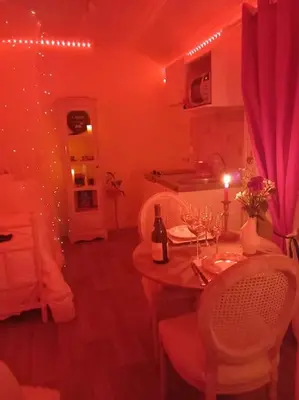 Cuisine ou kitchenette dans l'établissement Le studio Une bulle de douceur
