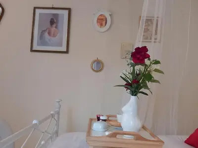 Un ou plusieurs lits dans un hébergement de l'établissement Le studio Une bulle de douceur