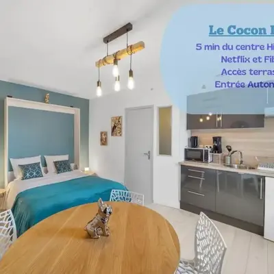 COCON BLEU #Confort # Calme #centre ville #parking facile
