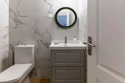 Salle de bains dans l'établissement Le Liberté Coeur de ville Duplex