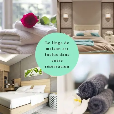 Un ou plusieurs lits dans un hébergement de l'établissement Le Liberté Coeur de ville Duplex